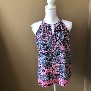 Cynthia Rowley Paisley Sleeveless Blouse